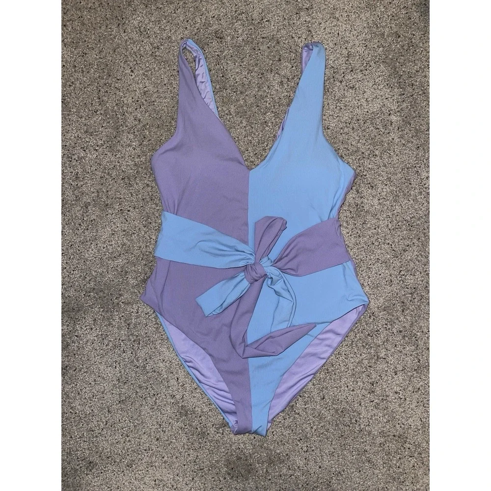 Magen Reaves x Apricot Lane Color Block Swim 1 Piece Swimsuit Med. ALB Boutique